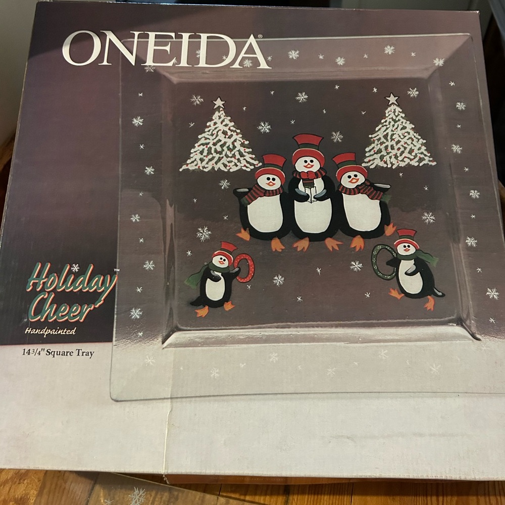 Oneida Christmas platter